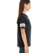 6137 LAT Jersey Youth Football Tee in Black/ white side view