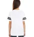6137 LAT Jersey Youth Football Tee WHITE/ BLACK back view
