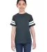 6137 LAT Jersey Youth Football Tee VN NAVY/ BLD WHT front view
