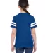 6137 LAT Jersey Youth Football Tee VN ROYAL/ BD WHT back view