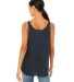 8802 Bella + Canvas - Women's Flowy Tank with Side in Heather navy back view