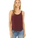 8802 Bella + Canvas - Women's Flowy Tank with Side in Maroon front view
