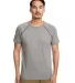 2050 Next Level Men's Mock Twist Raglan T-Shirt in Heather gray front view