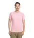 2050 Next Level Men's Mock Twist Raglan T-Shirt in Tech pink front view