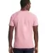 2050 Next Level Men's Mock Twist Raglan T-Shirt in Tech pink back view
