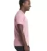 2050 Next Level Men's Mock Twist Raglan T-Shirt in Tech pink side view