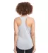 1534 Next Level Ladies Ideal Colorblock Racerback  in Black/ hthr gray back view