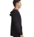 9601 Next Level French Terry Zip Up Hoodie in Black/ red side view