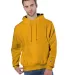 S1051 Champion Logo Reverse Weave Hoodie in C gold front view