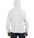 S1051 Champion Logo Reverse Weave Hoodie in White back view