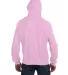 S1051 Champion Logo Reverse Weave Hoodie in Pink candy back view