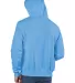 S1051 Champion Logo Reverse Weave Hoodie in Light blue back view