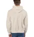 S1051 Champion Logo Reverse Weave Hoodie in Sand back view