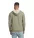 9600 Next Level Adult Denim Fleece Full-Zip Hoodie in Military green back view