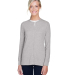 DP181W Devon & Jones Ladies' Perfect Fit™ Ribbon in Grey heather front view