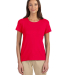 DP182W Devon & Jones Ladies' Perfect Fit™ Shell  in Red front view