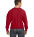 S1049 Champion Logo Reverse Weave Pullover in Scarlet back view