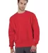 S1049 Champion Logo Reverse Weave Pullover in Scarlet front view