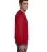 S1049 Champion Logo Reverse Weave Pullover in Scarlet side view