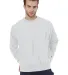 S1049 Champion Logo Reverse Weave Pullover in Silver gray front view