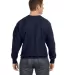 S1049 Champion Logo Reverse Weave Pullover in Navy back view