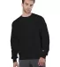 S1049 Champion Logo Reverse Weave Pullover in Black front view
