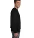 S1049 Champion Logo Reverse Weave Pullover in Black side view