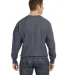 S1049 Champion Logo Reverse Weave Pullover in Charcoal heather back view