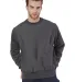 S1049 Champion Logo Reverse Weave Pullover in Charcoal heather front view