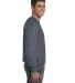 S1049 Champion Logo Reverse Weave Pullover in Charcoal heather side view