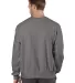 S1049 Champion Logo Reverse Weave Pullover in Stone gray back view