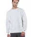 S1049 Champion Logo Reverse Weave Pullover in White front view