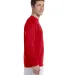 CC8C Champion Logo Long-Sleeve Tagless Tee in Red side view