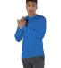 CC8C Champion Logo Long-Sleeve Tagless Tee in Royal blue front view