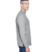 D420 Devon & Jones Adult Sueded Cotton Jersey Mock in Grey heather side view