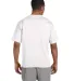 T105 Champion Logo Heritage Jersey T-Shirt in White back view