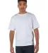 T105 Champion Logo Heritage Jersey T-Shirt in White front view
