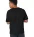 T105 Champion Logo Heritage Jersey T-Shirt in Black back view