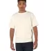 T105 Champion Logo Heritage Jersey T-Shirt in Natural front view