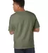 T105 Champion Logo Heritage Jersey T-Shirt in Fresh olive back view