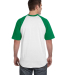 423 Augusta Sportswear Adult Short-Sleeve Baseball in White/ kelly back view