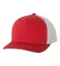 6606 Yupoong Retro Trucker Cap RED/ WHITE side view
