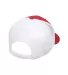6606 Yupoong Retro Trucker Cap RED/ WHITE back view