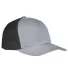 6606 Yupoong Retro Trucker Cap HEATHER/ BLACK front view