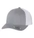 6606 Yupoong Retro Trucker Cap HEATHER/ WHITE side view
