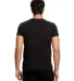 US Blanks US2200 Men's V-Neck T-shirt in Black back view