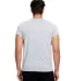 US Blanks US2200 Men's V-Neck T-shirt in Heather grey back view