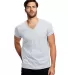 US Blanks US2200 Men's V-Neck T-shirt in Heather grey front view