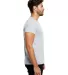 US Blanks US2200 Men's V-Neck T-shirt in Heather grey side view