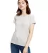 US Blanks US100 Women's Jersey T-Shirt in Silver front view